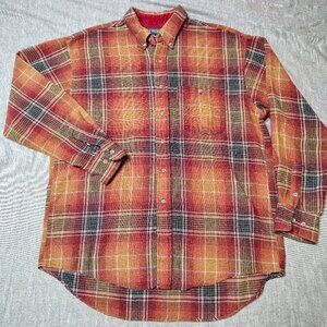 VINTAGE Wrangler 20X Shirt Mens Long Sleeve Plaid Western Cowboy